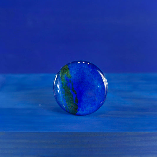 Bague réglable "Ocean II", bleu outremer - Aquarelle